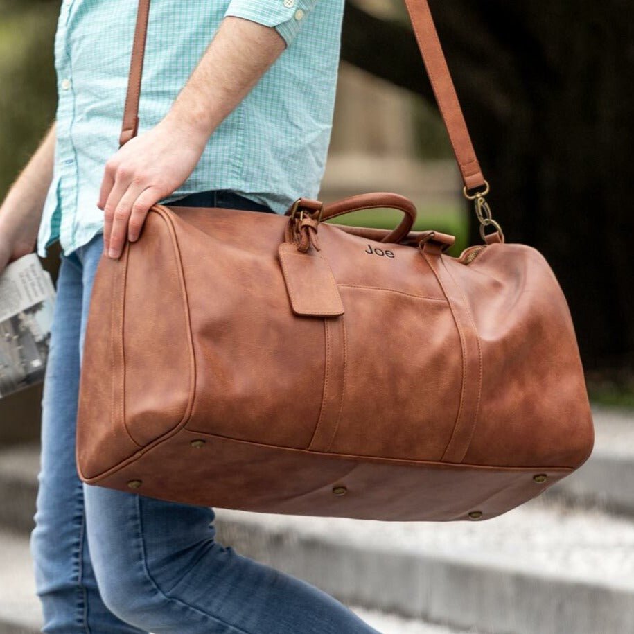 Vegan Leather Duffle Bag