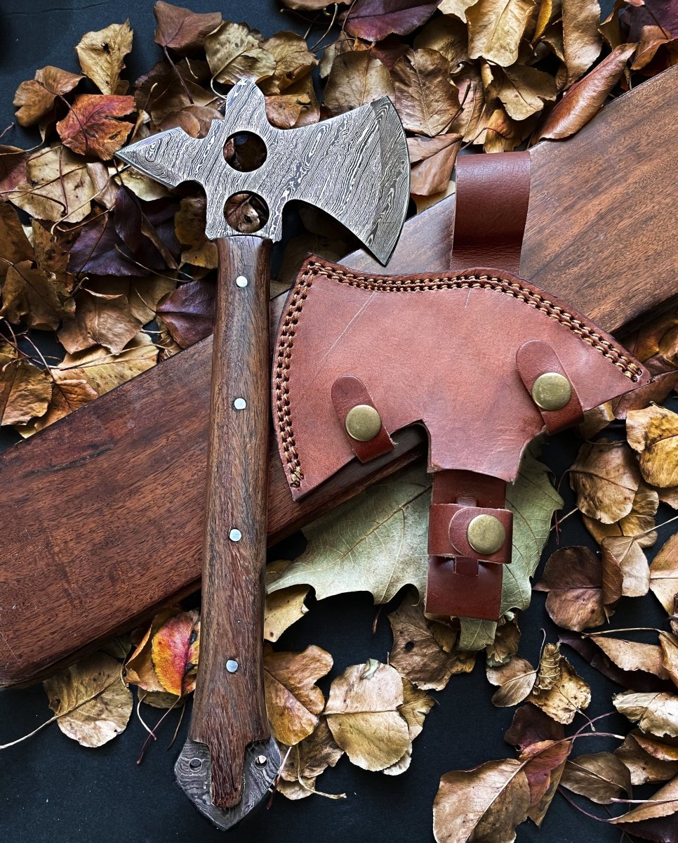 Unique Personalized Damascus Series Tomahawk Customized Ax Gifts for Men by Groovy Guy