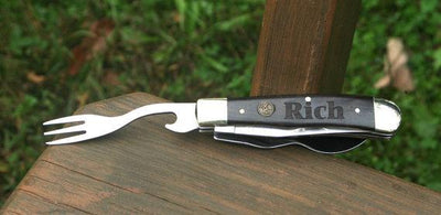Engraved Campers Knife
