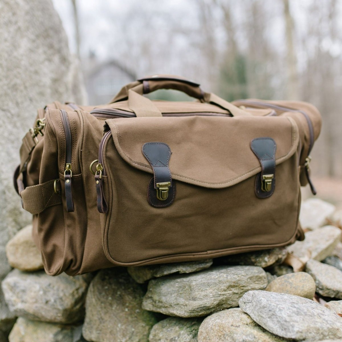 Unique Personalized 50L Canvas Duffel Bag Customized Graduation Gifts for Men by Groovy Guy