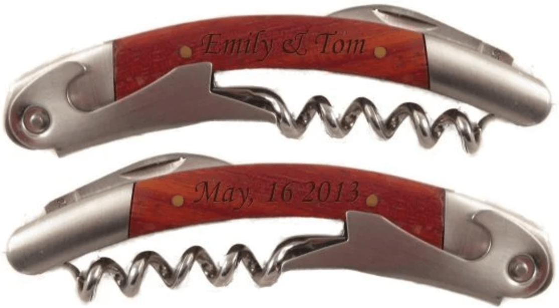 Unique Personalized Wine And Dine Customized Bottle Openers Gifts for Men by Groovy Guy