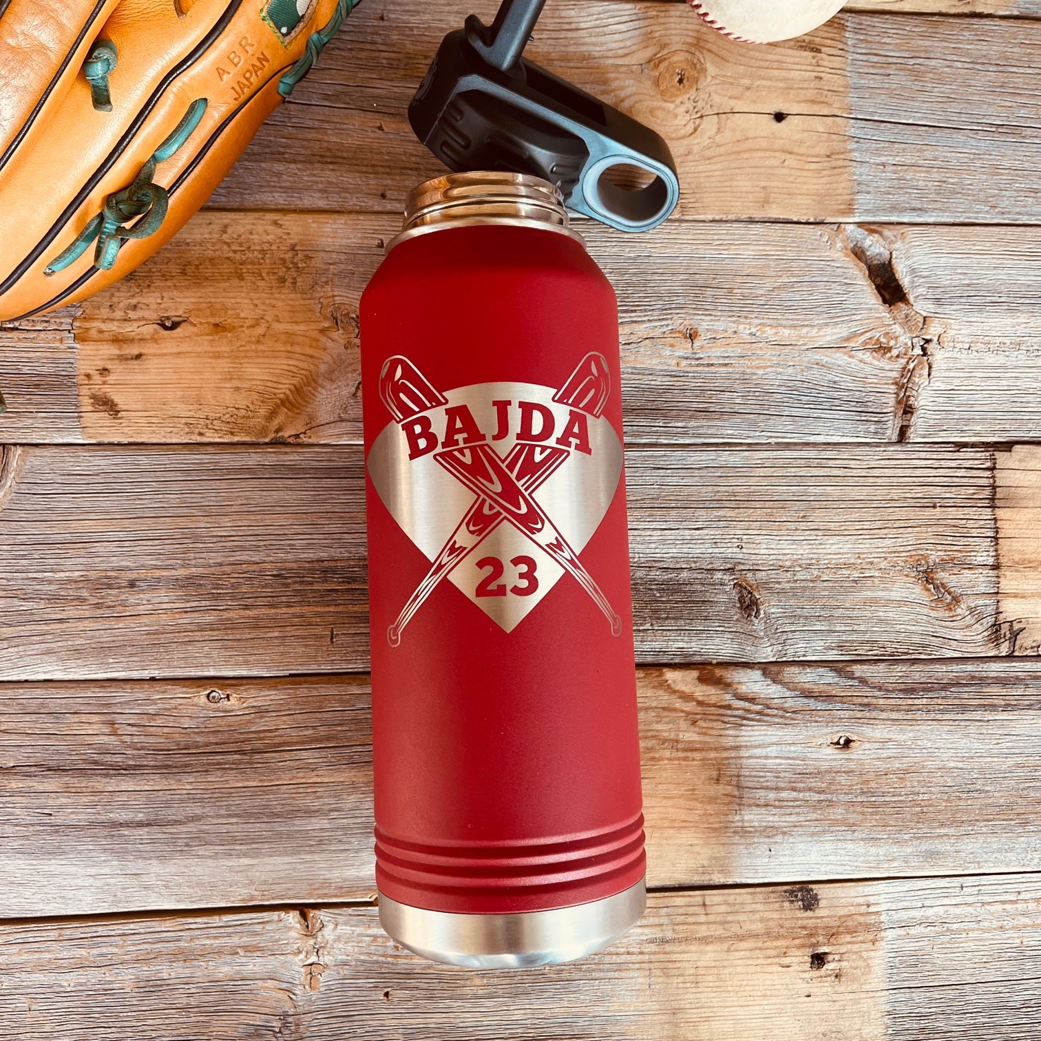  Hyturtle Personalized Baseball Water Bottle Baseball Players  Design Sports Bottles 12oz 18oz 32oz Insulated Stainless Steel Travel Cup  Christmas Gifts For Men Boys Friends Dad Sports Fan : Sports & Outdoors
