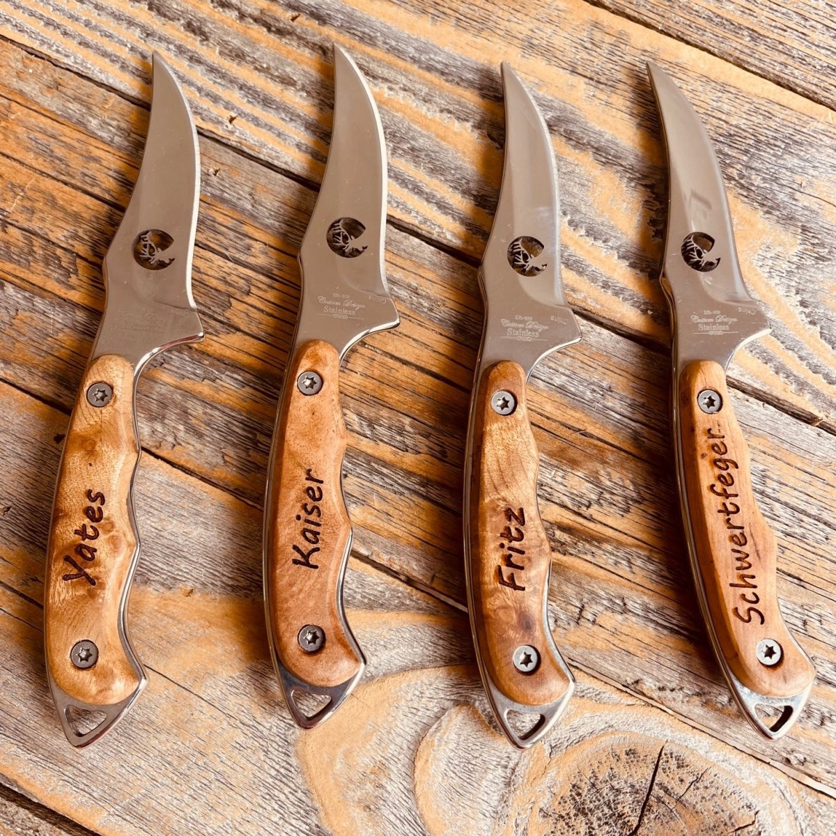 Unique Personalized Bloke & Dagger Customized Knives Gifts for Men by Groovy Guy