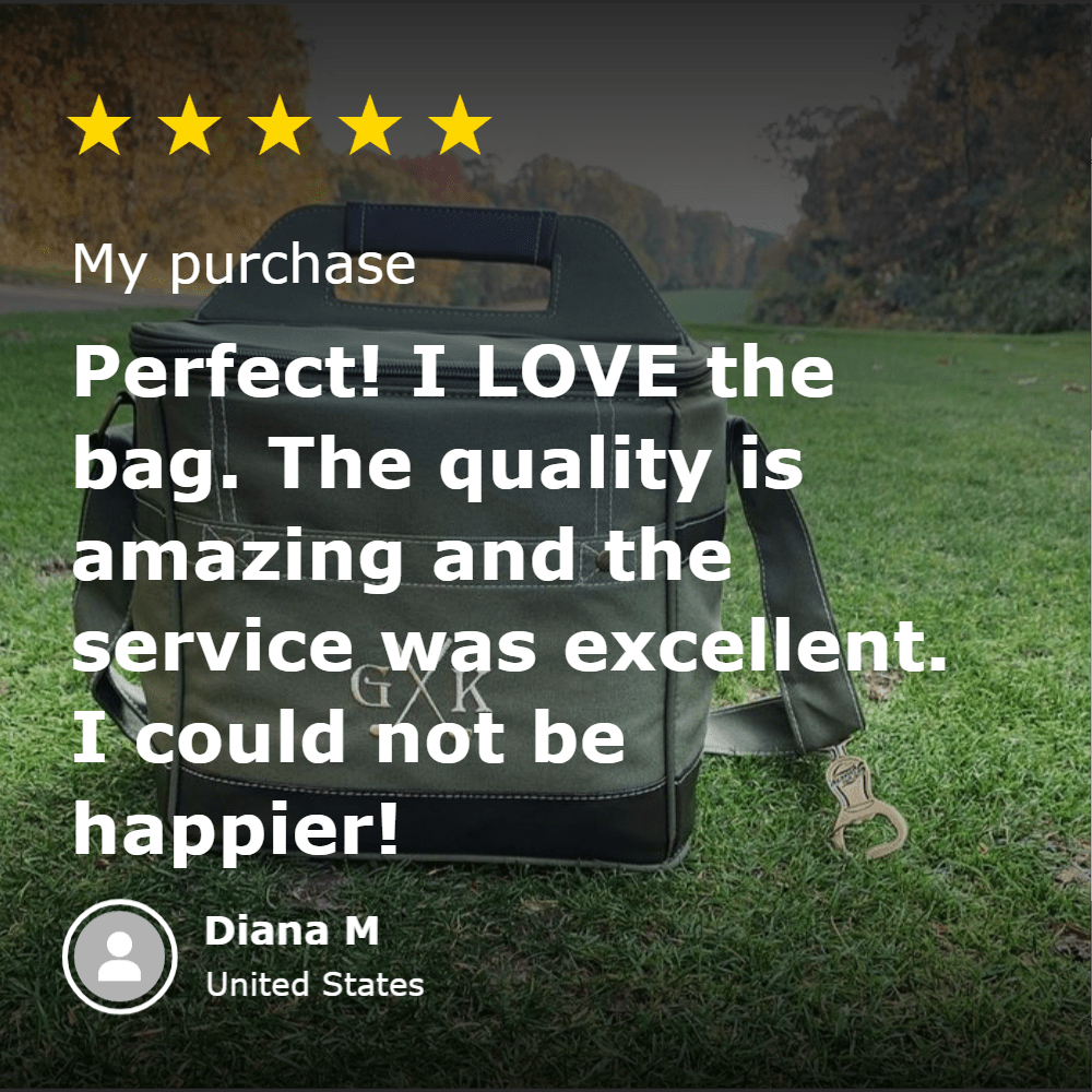 Unique Personalized Personalized Golf Cooler Bag Customized Golf Gifts for Men by Groovy Guy