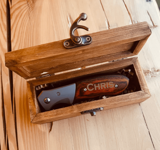 Unique Personalized Wolf Pack Stabber Customized Knife Gifts for Men by Groovy Guy