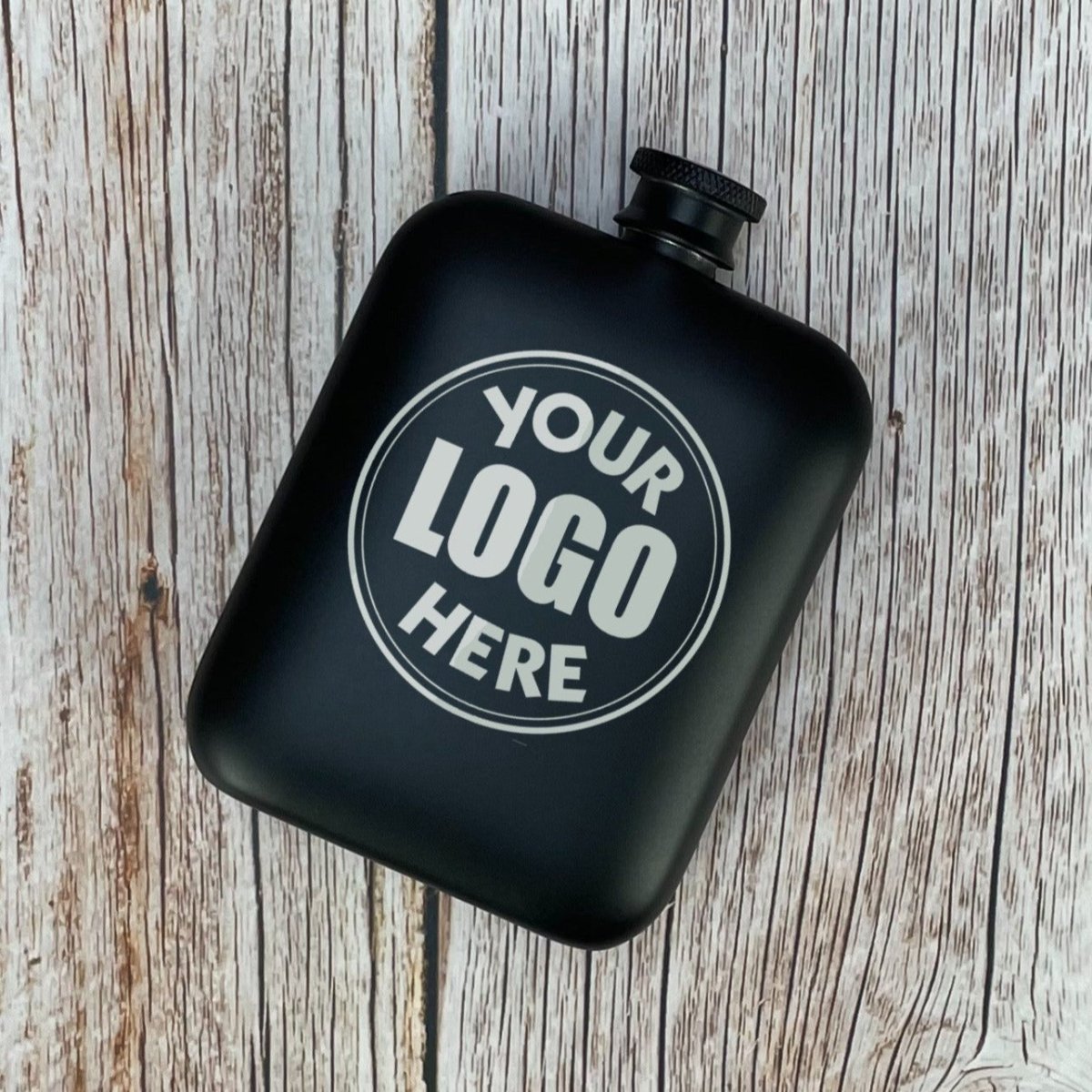 Custom Logo on Pocket Flask