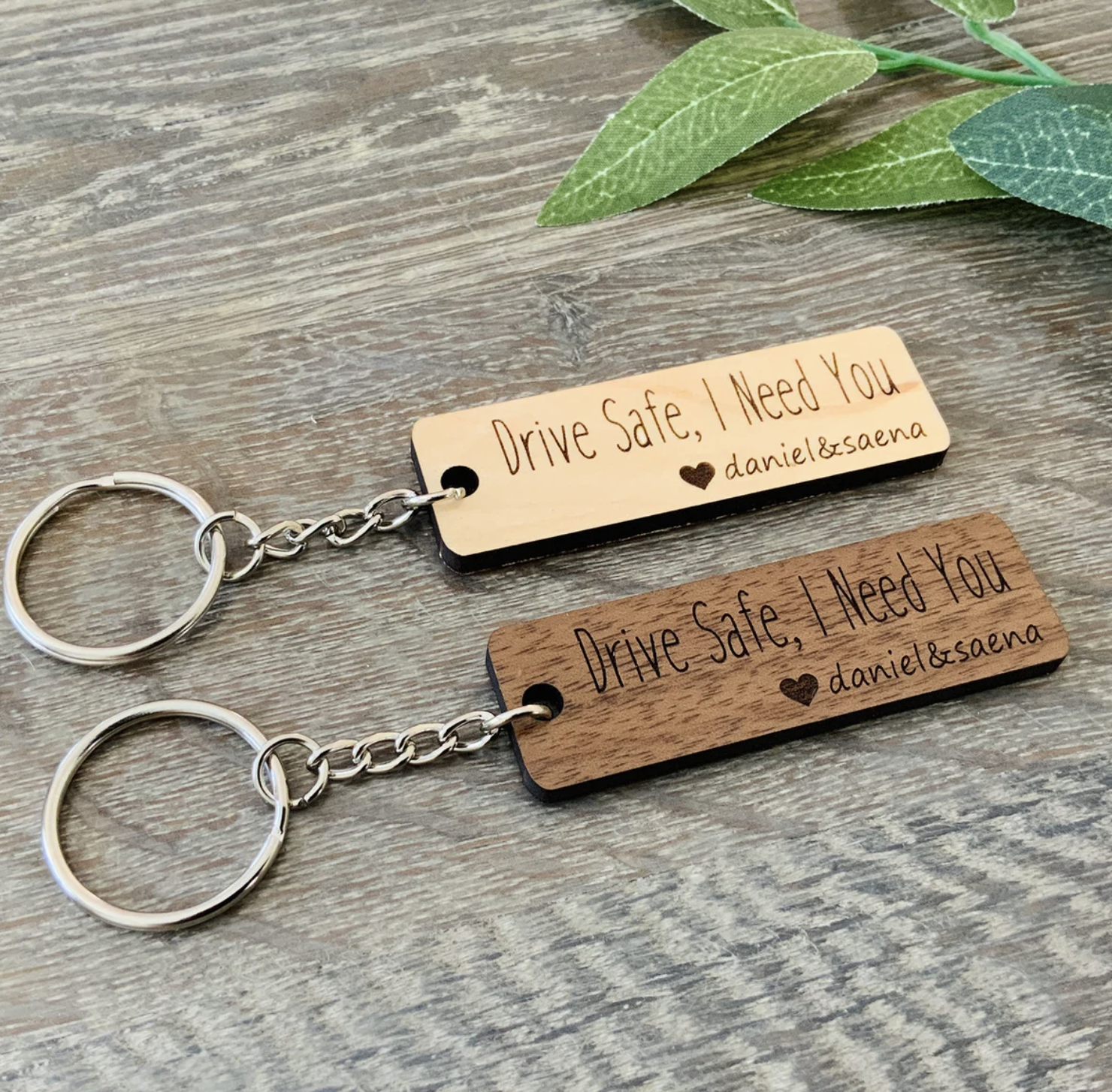 Custom Wood Log Cut Keychains - HPG - Promotional Products Supplier