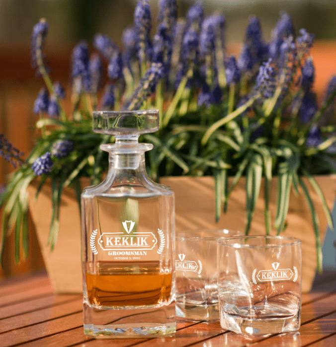 personalized groomsmen decanter set