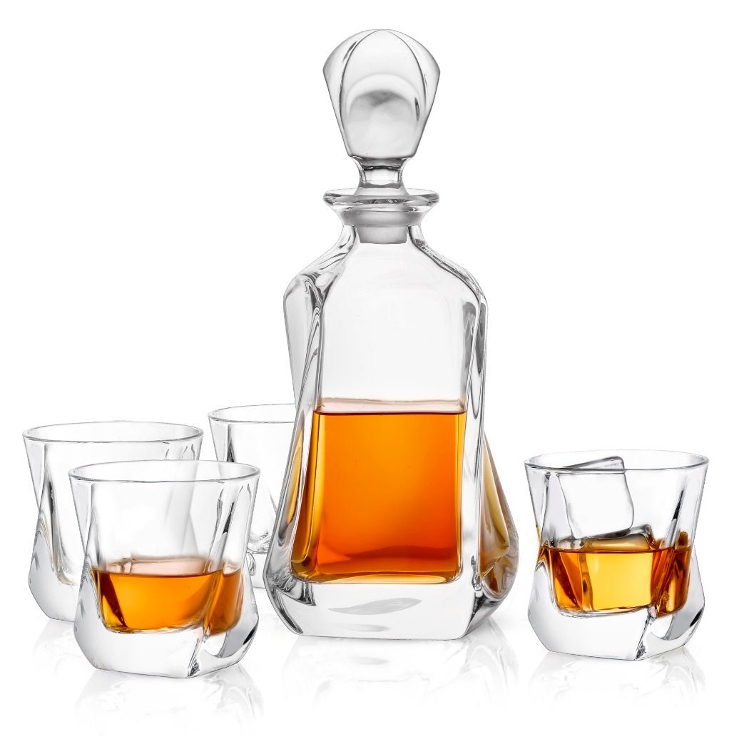 Classy Twisted Decanter Set