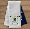 embroidered golf towel