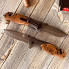 Personalized knife  Carbon Fiber Knife with engraved side and blank side