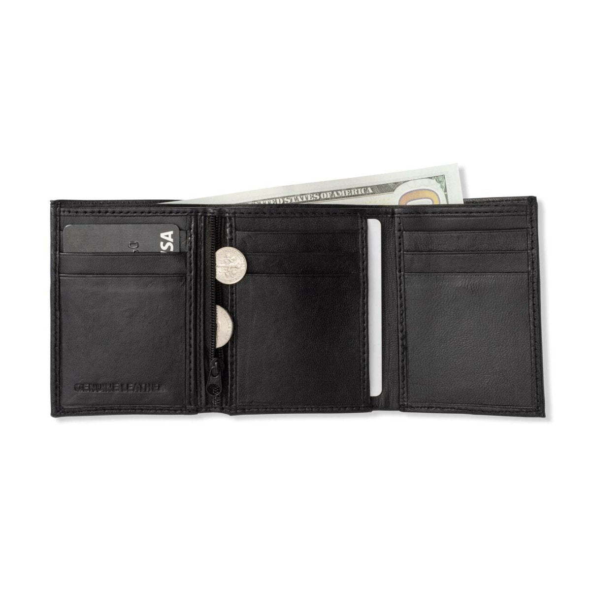 Unique Personalized Personalized Leather TriFold Customized Wallet Gifts for Men by Groovy Guy