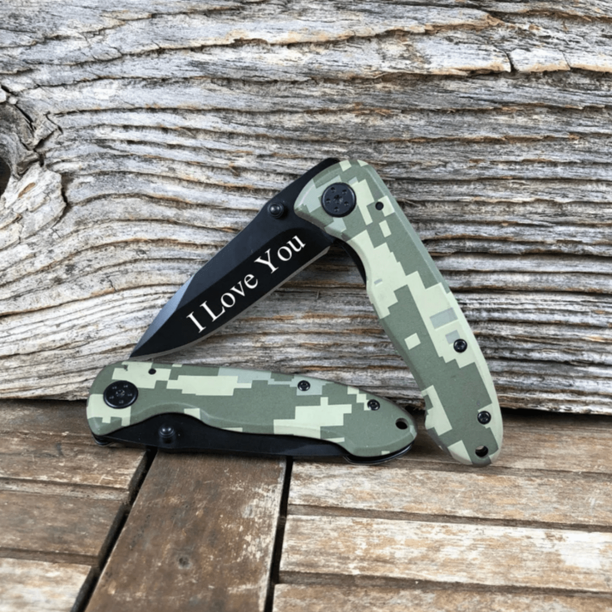 Camo Personalized Knife