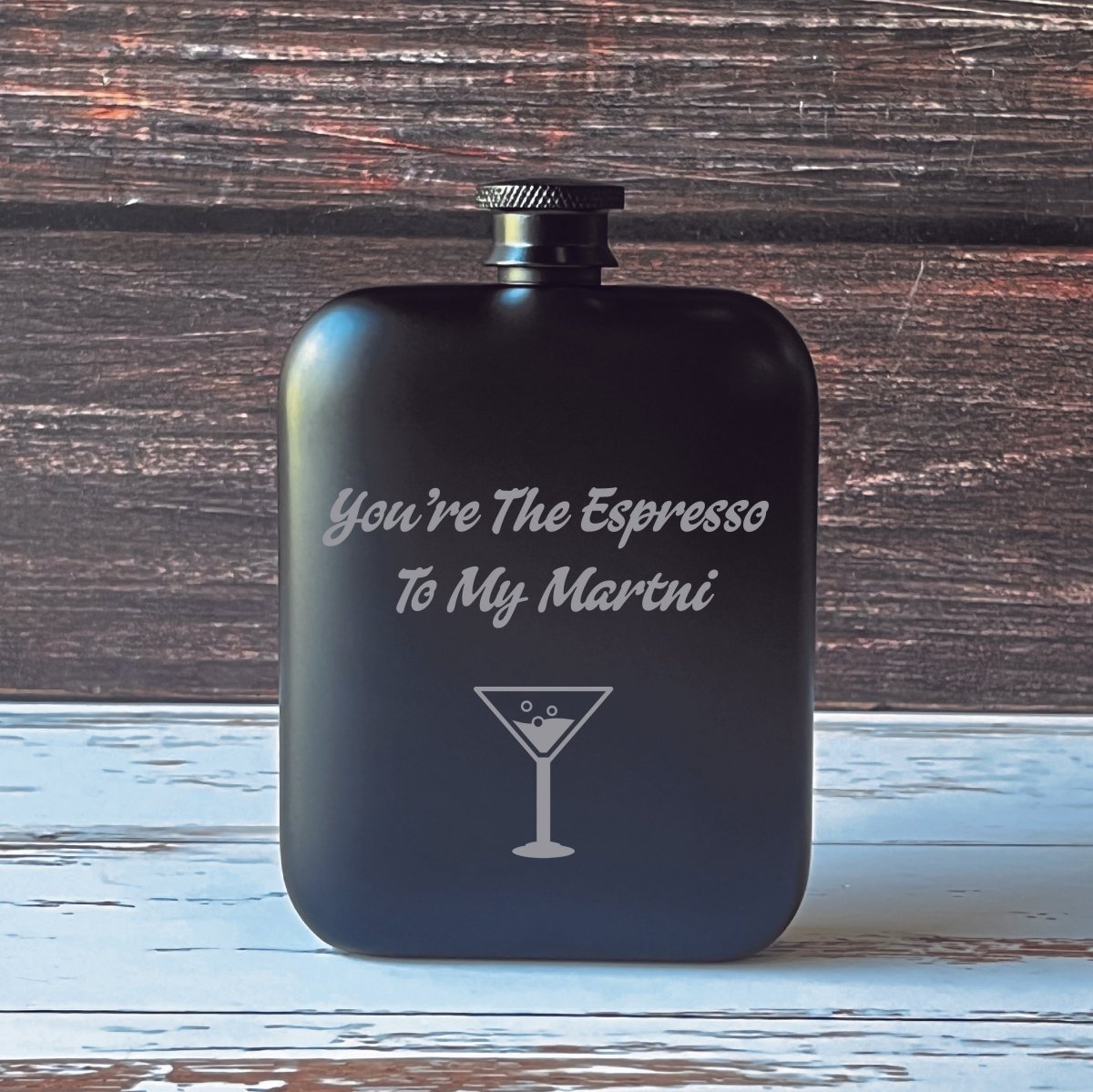 Unique Personalized Love At First Sip Customized Flask Gifts for Men by Groovy Guy