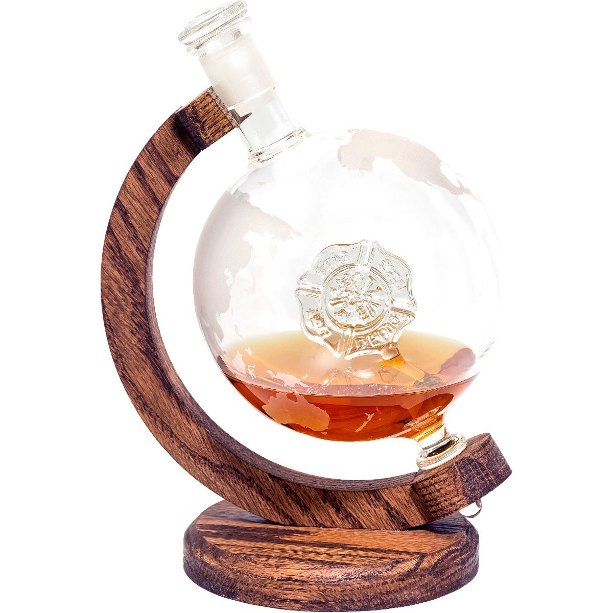 Unique Personalized Firefighters Decanter Customized Gifts for Men by Groovy Guy