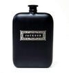 Personalized Sleek Black Flask