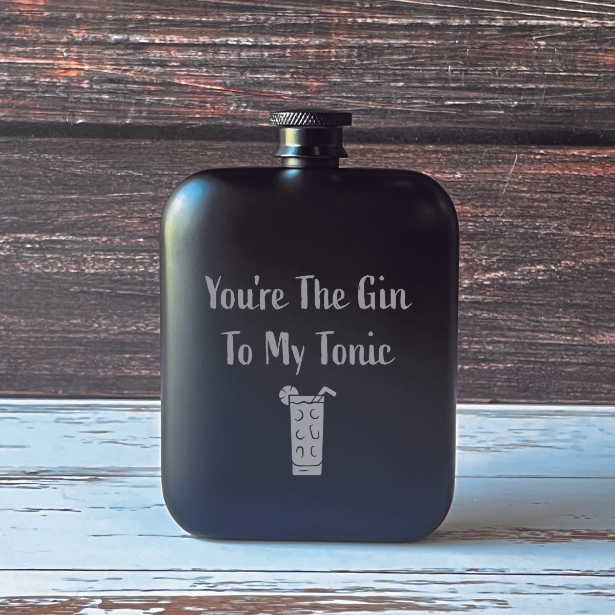 Unique Personalized Love At First Sip Customized Flask Gifts for Men by Groovy Guy