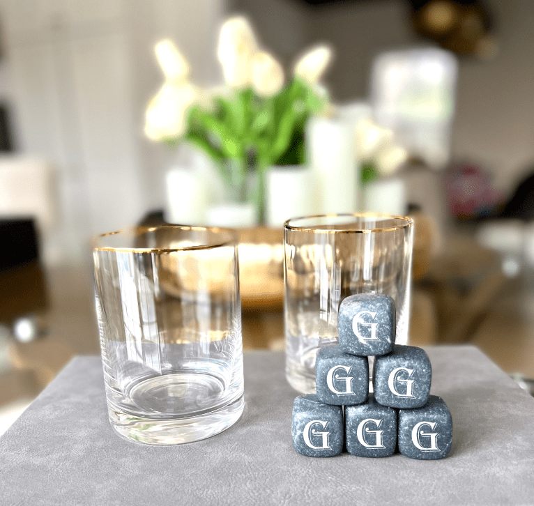 Unique Personalized Golden Groomsmen Gift Set Customized Whiskey Gifts for Men by Groovy Guy