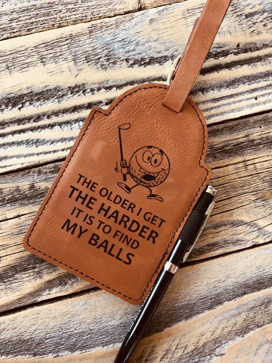 Unique Personalized Funny Golf Bag Tags Customized Golf Gifts for Men by Groovy Guy