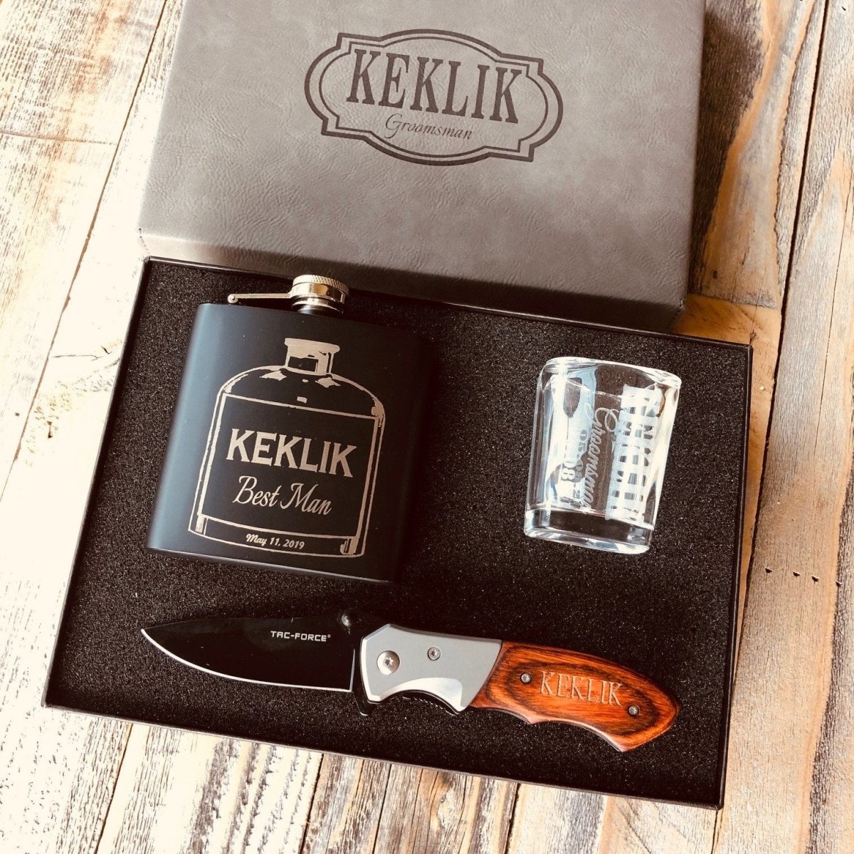 Unique Personalized Man Case Personalized Box Set Customized Groomsmen Gifts Gifts for Men by Groovy Guy