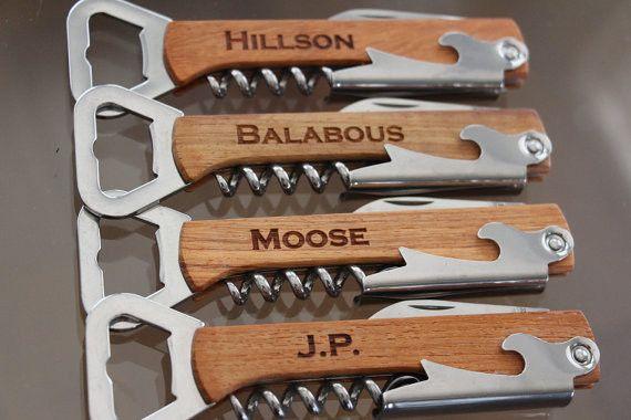 Engraved Bottle & Wine Opener 