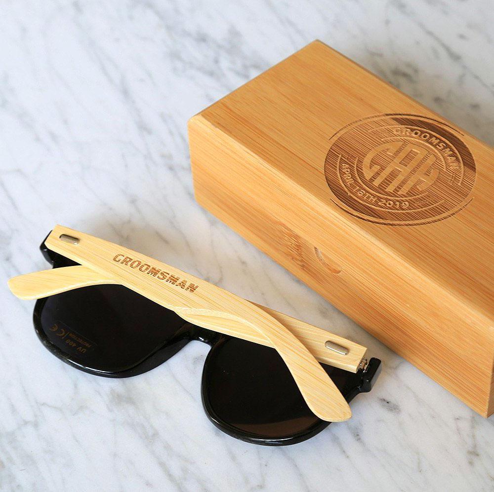 Unique Personalized Stylish Wedding Day Shades Customized Groomsmen Gifts Gifts for Men by Groovy Guy