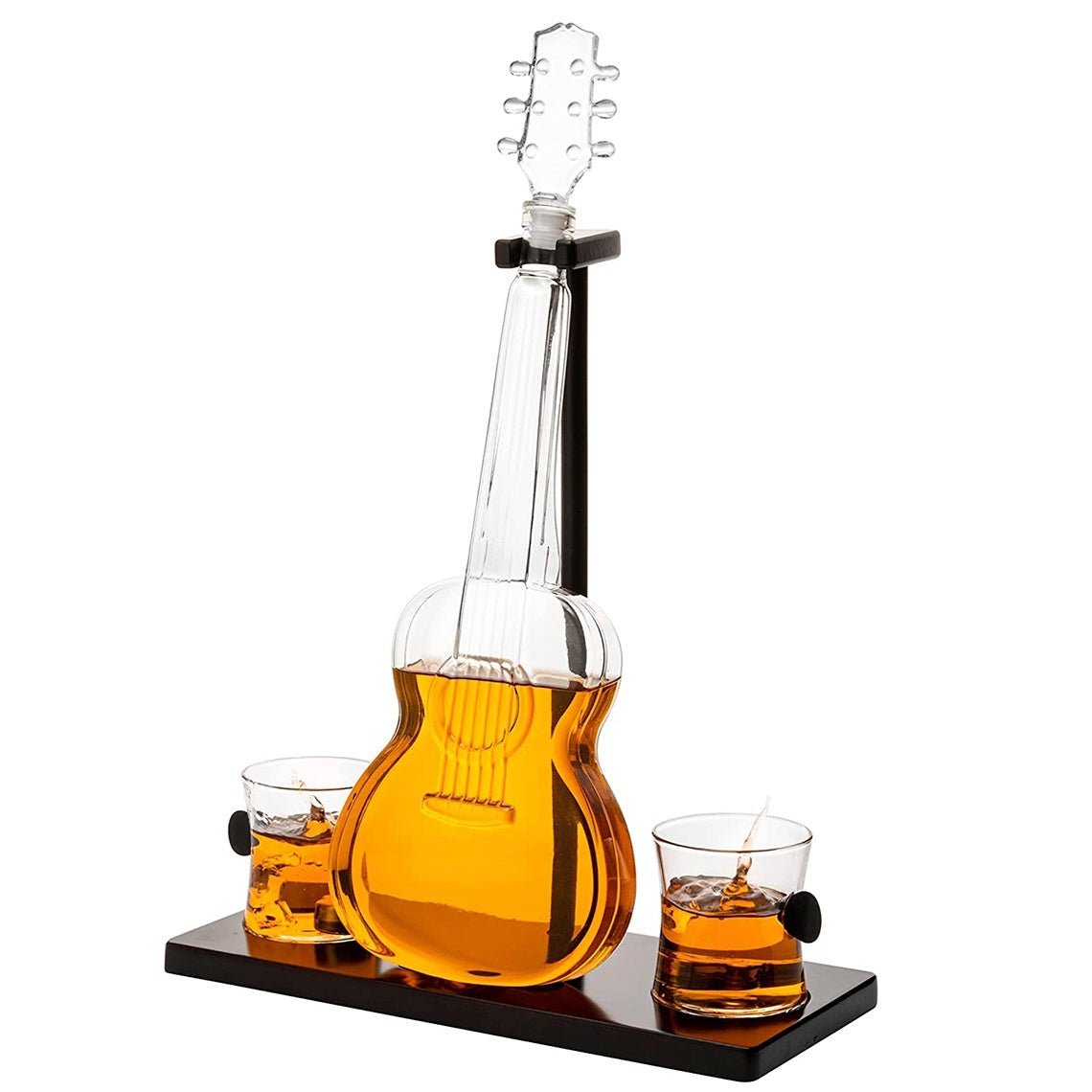 Unique Personalized Guitar Whiskey Decanter Customized Decanter Set Gifts for Men by Groovy Guy