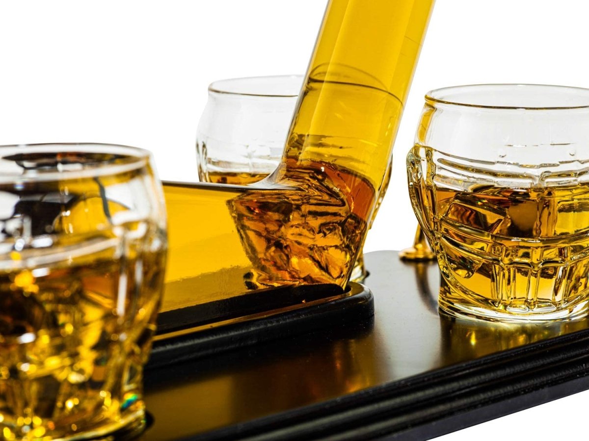 Unique Personalized Hockey Whiskey Decanter Set Customized Decanters Gifts for Men by Groovy Guy