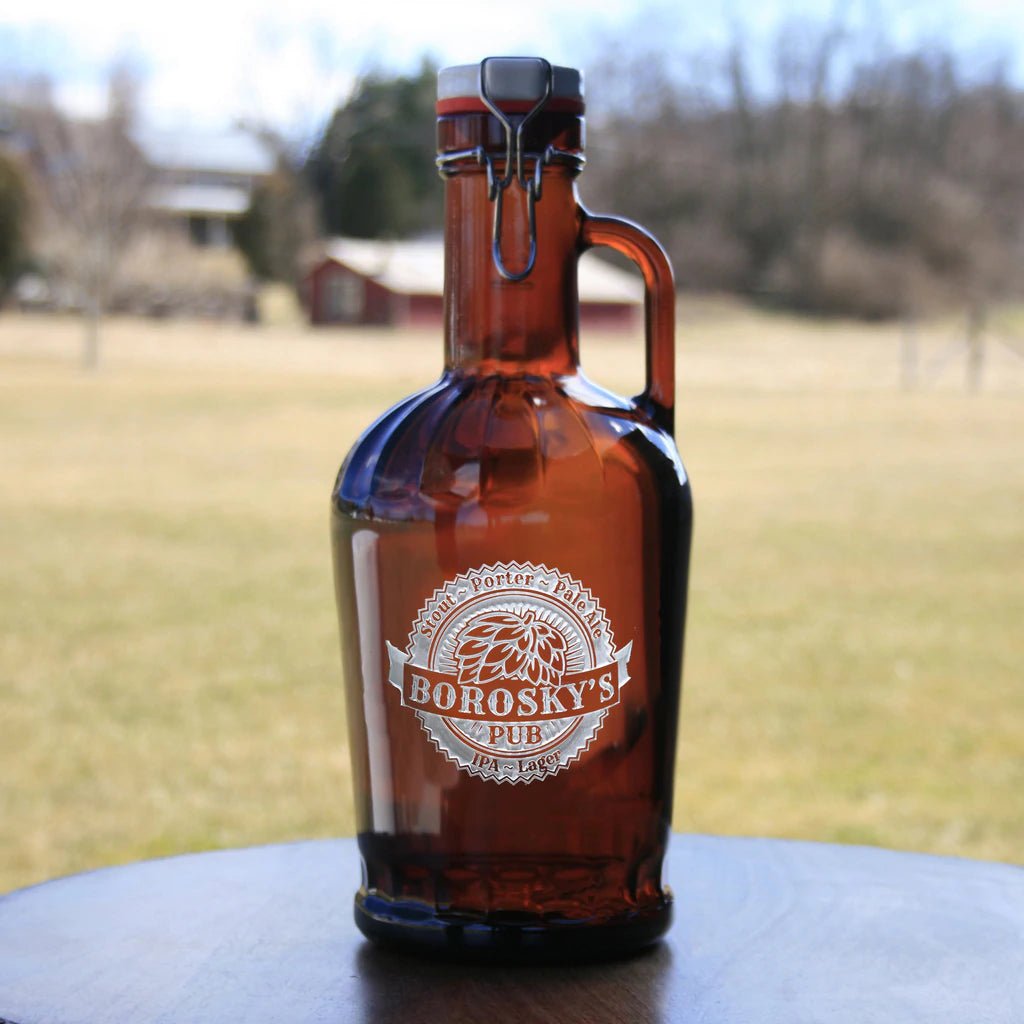 Unique Personalized Pop Top Growler Customized Drinkware Gifts for Men by Groovy Guy