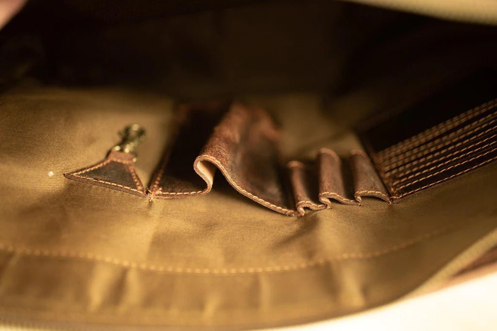 Unique Personalized Large Leather Messenger Bag Customized Messenger Bag Gifts for Men by Groovy Guy