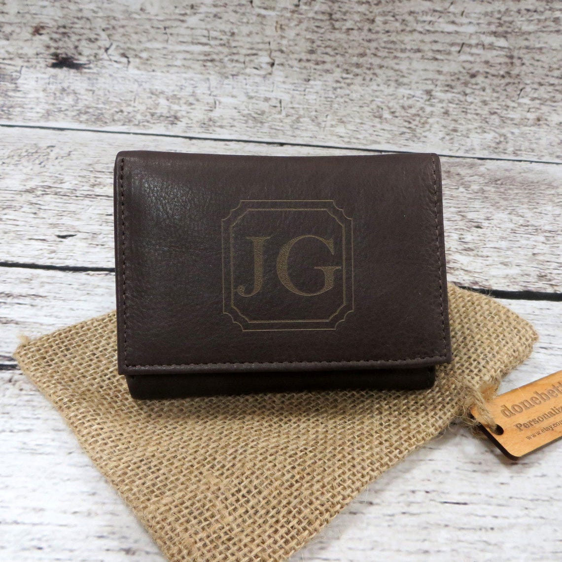 Unique Personalized Tri Fold Custom Wallet Customized Wallet Gifts for Men by Groovy Guy