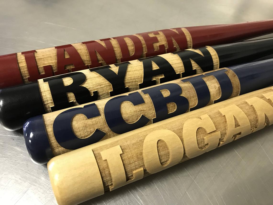 Unique Personalized Custom Logo Baseball Bat Customized Baseball Gifts for Men by Groovy Guy
