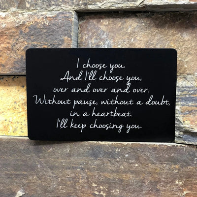 Personalized Wallet Insert Card
