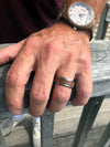 Tungsten and Barrel Wood Ring