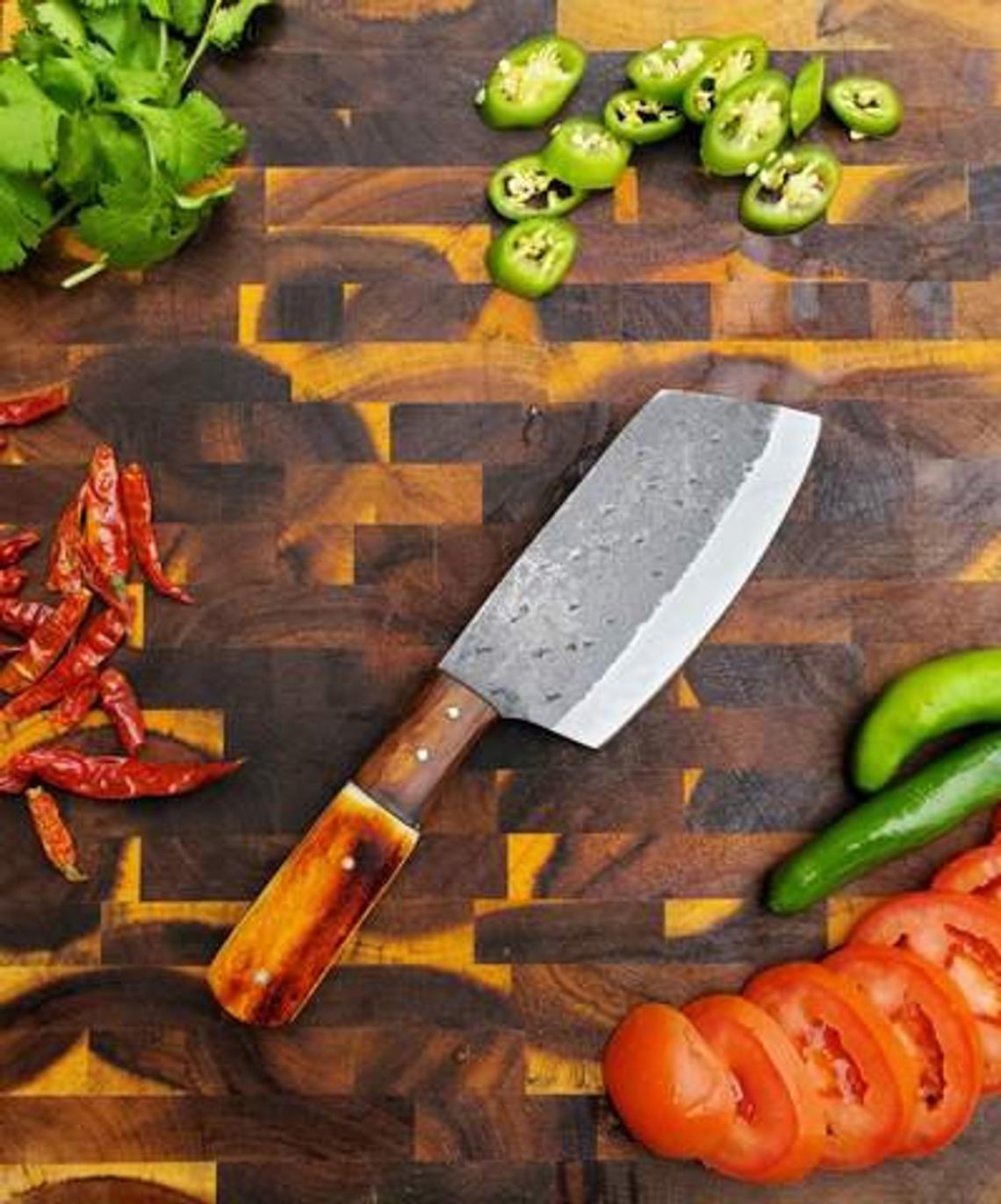 Unique Personalized Damascus Chef Knives Customized Damascus Knife Gifts for Men by Groovy Guy