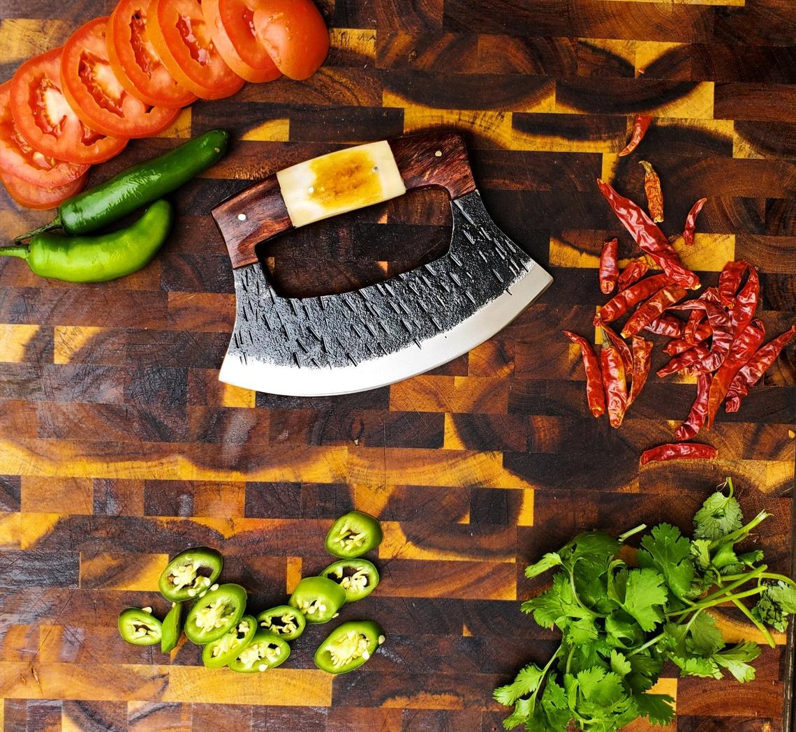 Unique Personalized Damascus Chef Knives Customized Damascus Knife Gifts for Men by Groovy Guy