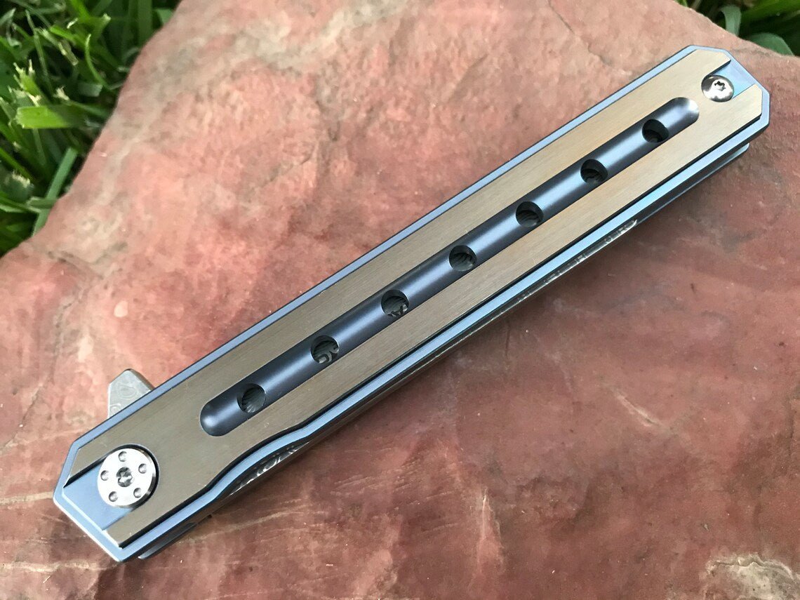 Unique Personalized Damascus Steel Pocket Knife Customized Knives Gifts for Men by Groovy Guy