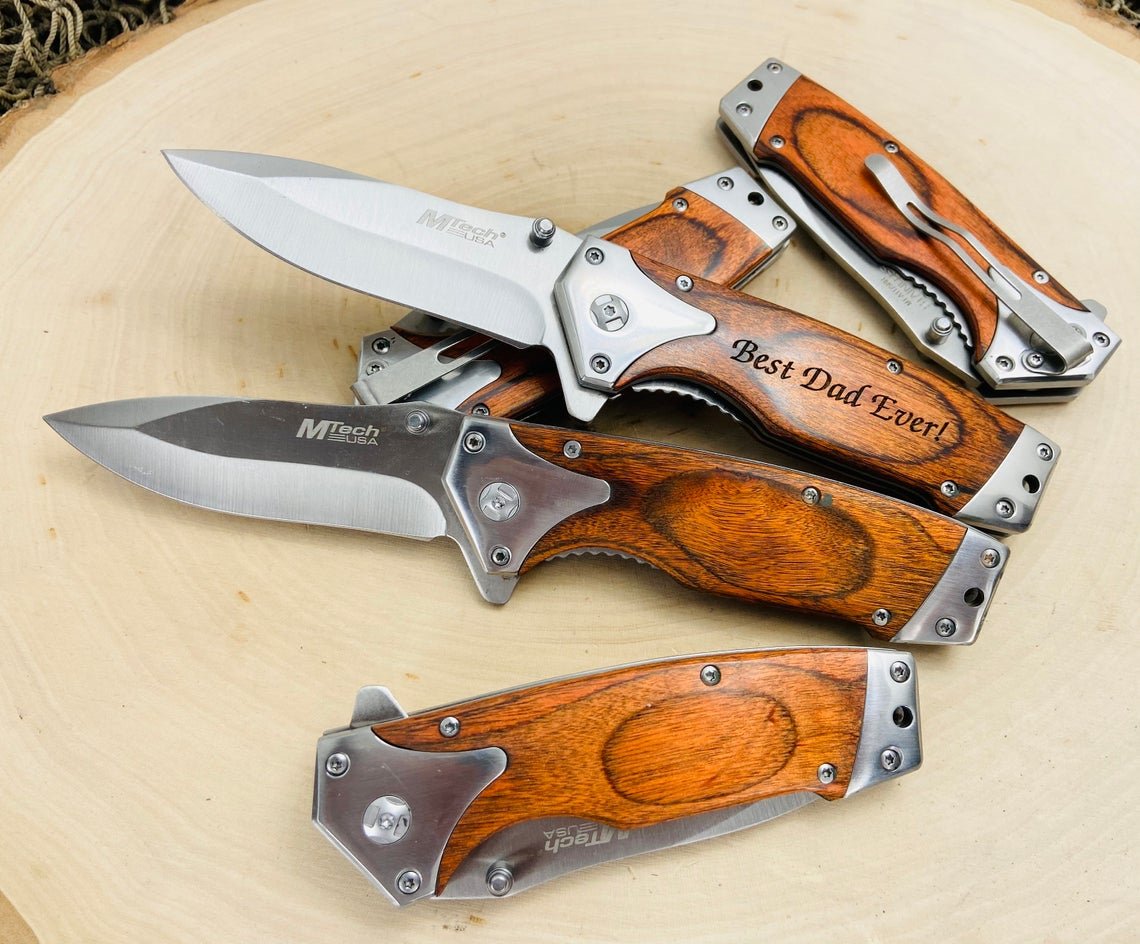 Unique Personalized Elite Custom Cutter Customized Knife Gifts for Men by Groovy Guy