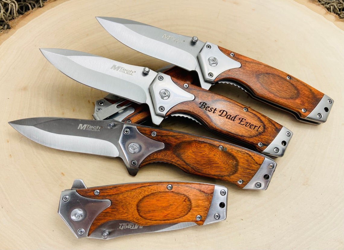 Unique Personalized Elite Custom Cutter Customized Knife Gifts for Men by Groovy Guy