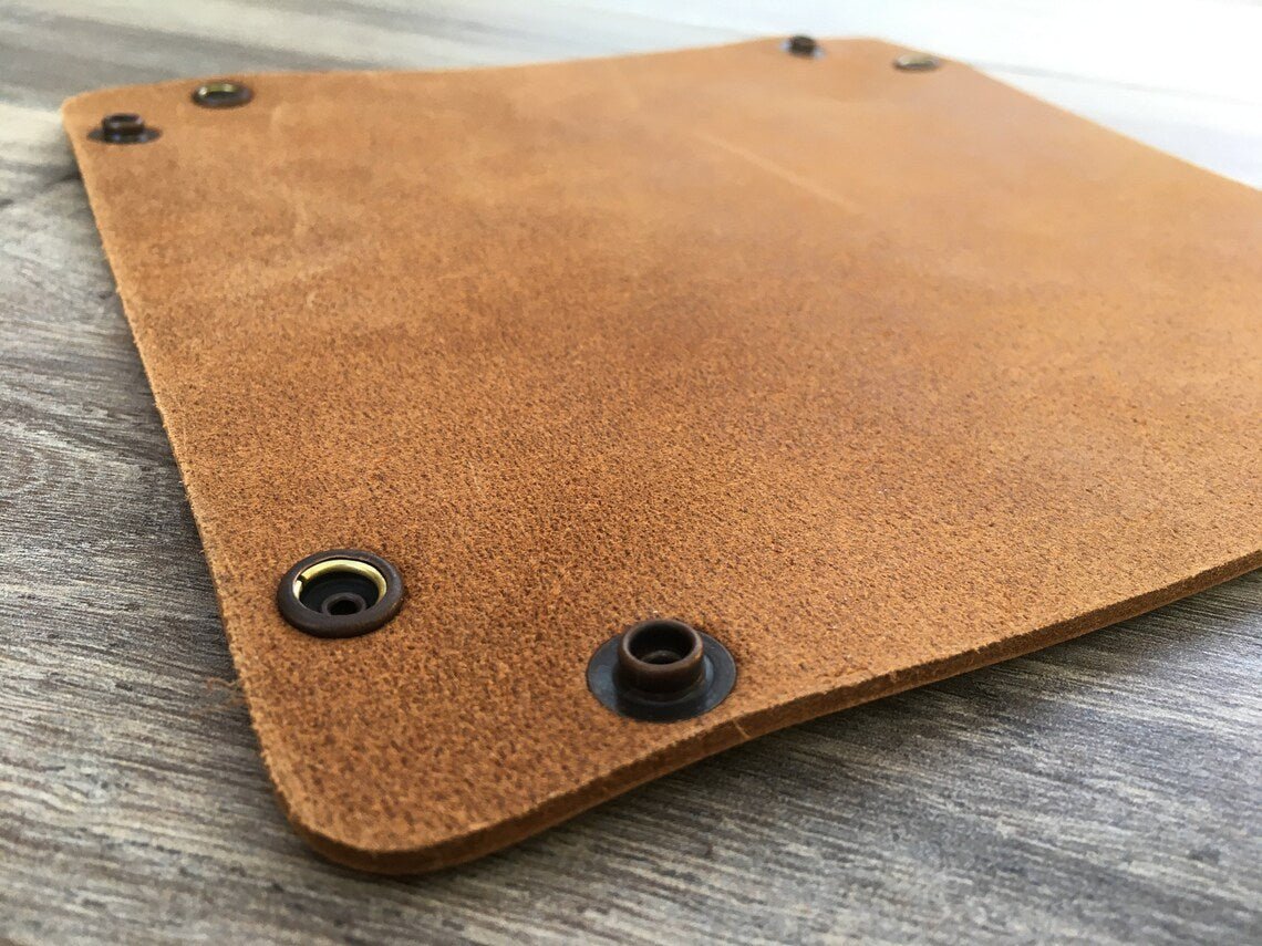 Unique Personalized Personalized Leather Catchall Customized Gifts for Men by Groovy Guy
