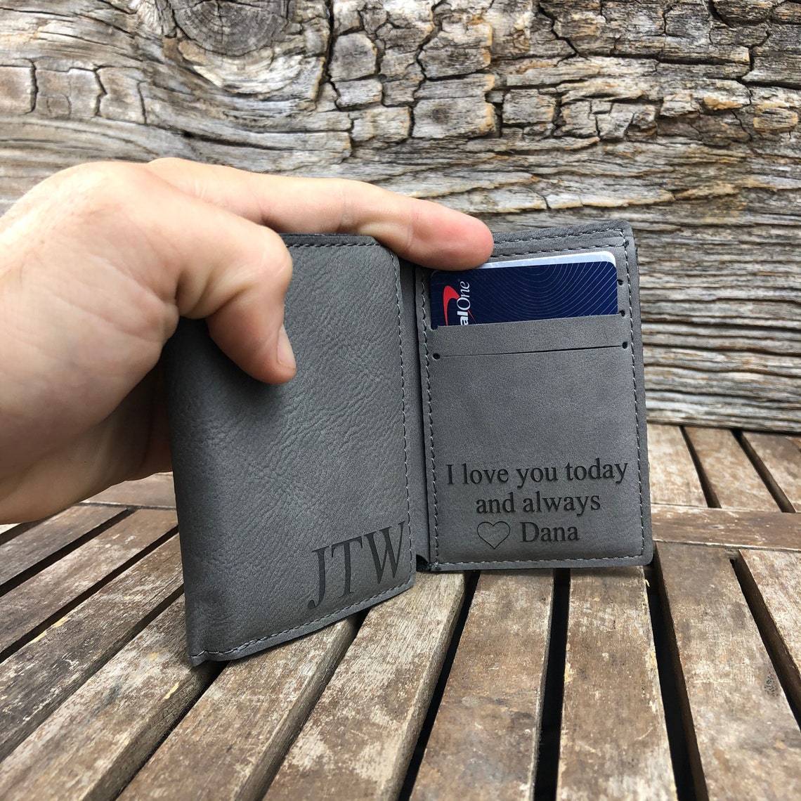 Unique Personalized Benjamin Bifold Customized Wallet Gifts for Men by Groovy Guy