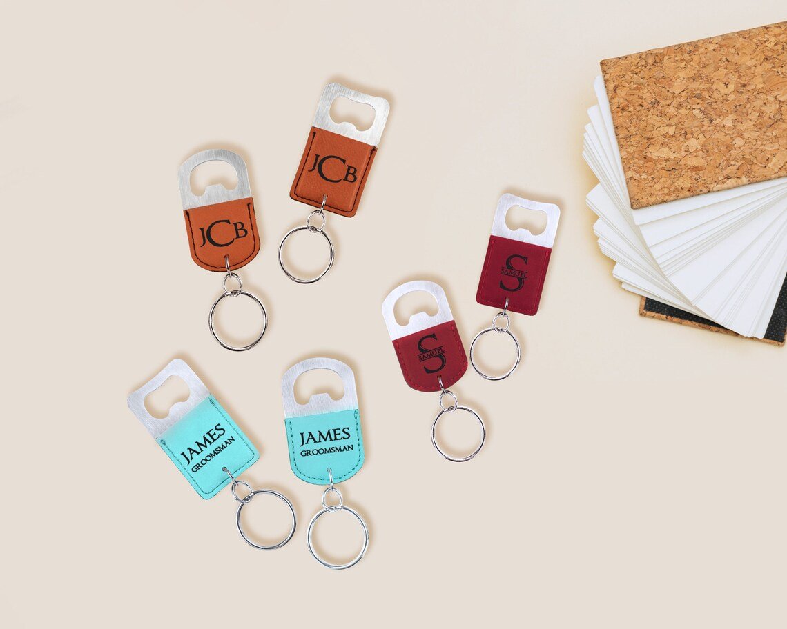 Unique Personalized Best Friend Key Chain Customized Bottle Openers Gifts for Men by Groovy Guy