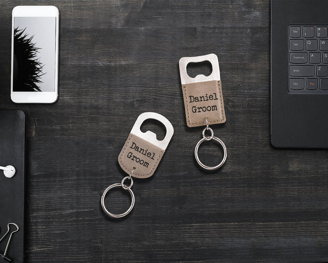 Unique Personalized Best Friend Key Chain Customized Bottle Openers Gifts for Men by Groovy Guy