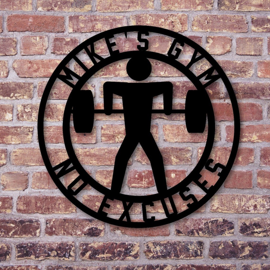 Unique Personalized Workout With Metal Customized Pub Signs Gifts for Men by Groovy Guy