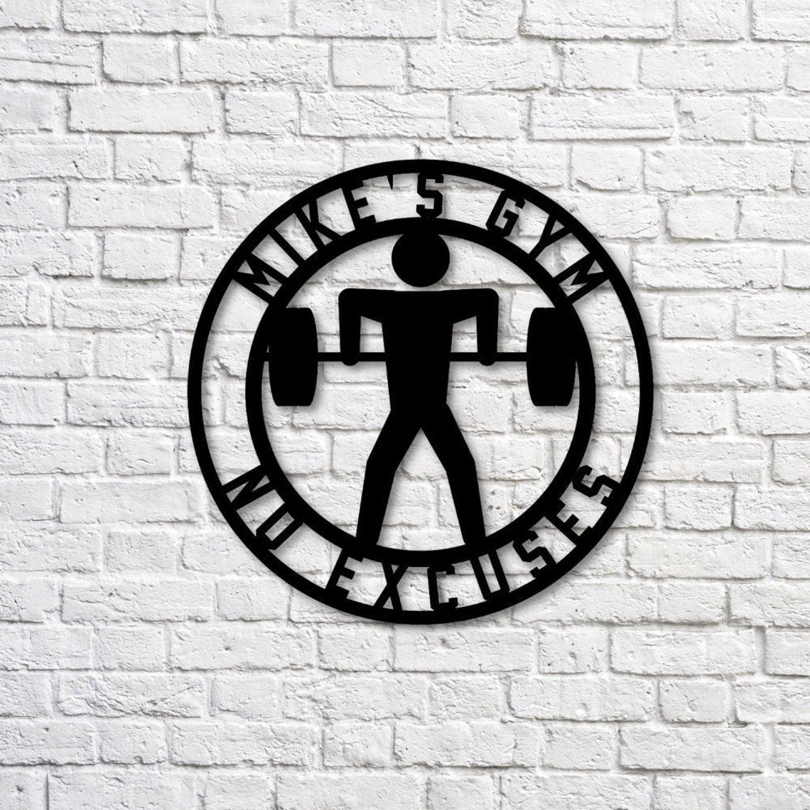 Unique Personalized Workout With Metal Customized Pub Signs Gifts for Men by Groovy Guy