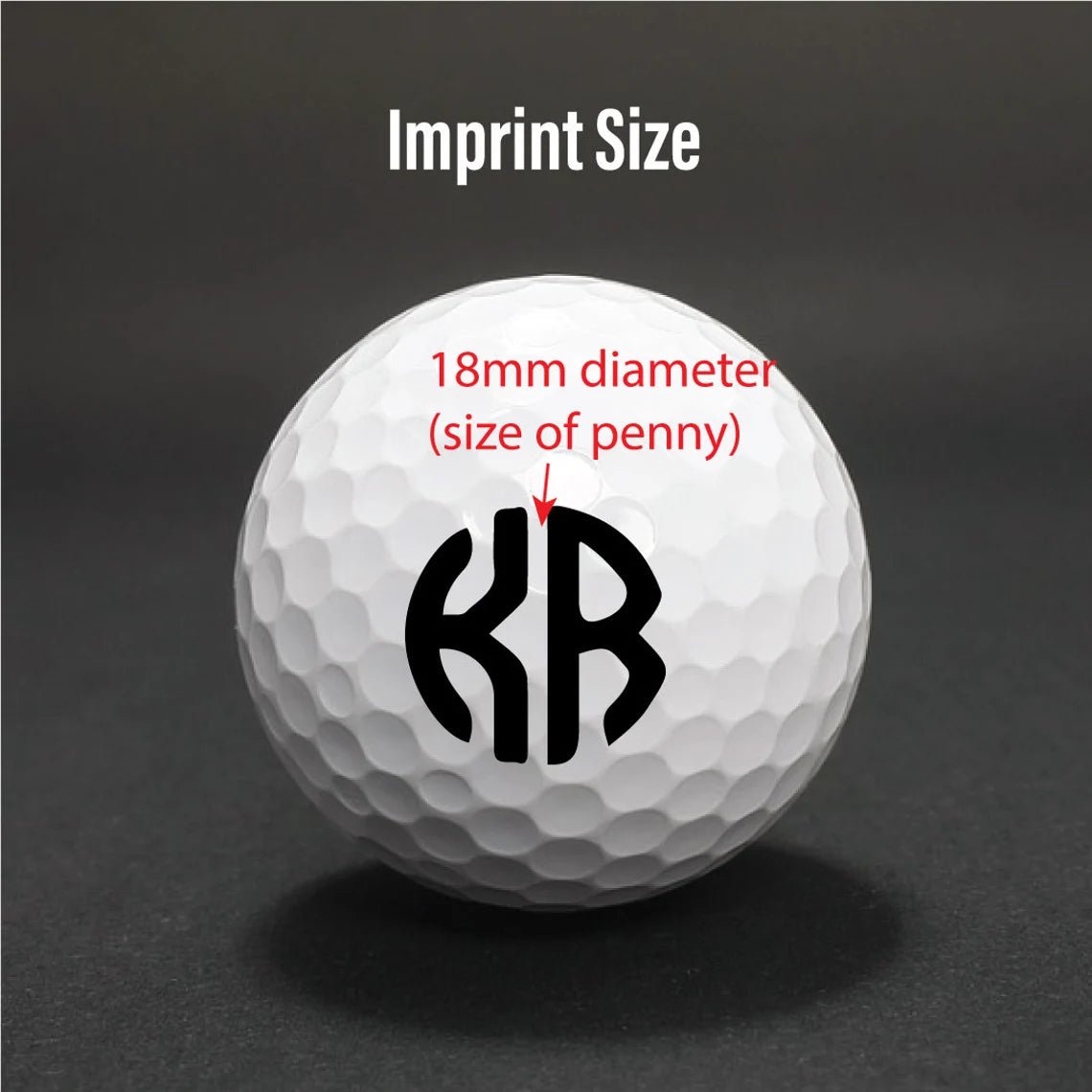 Unique Personalized Custom Logo Golf Ball Stamp Customized Gifts for Men by Groovy Guy