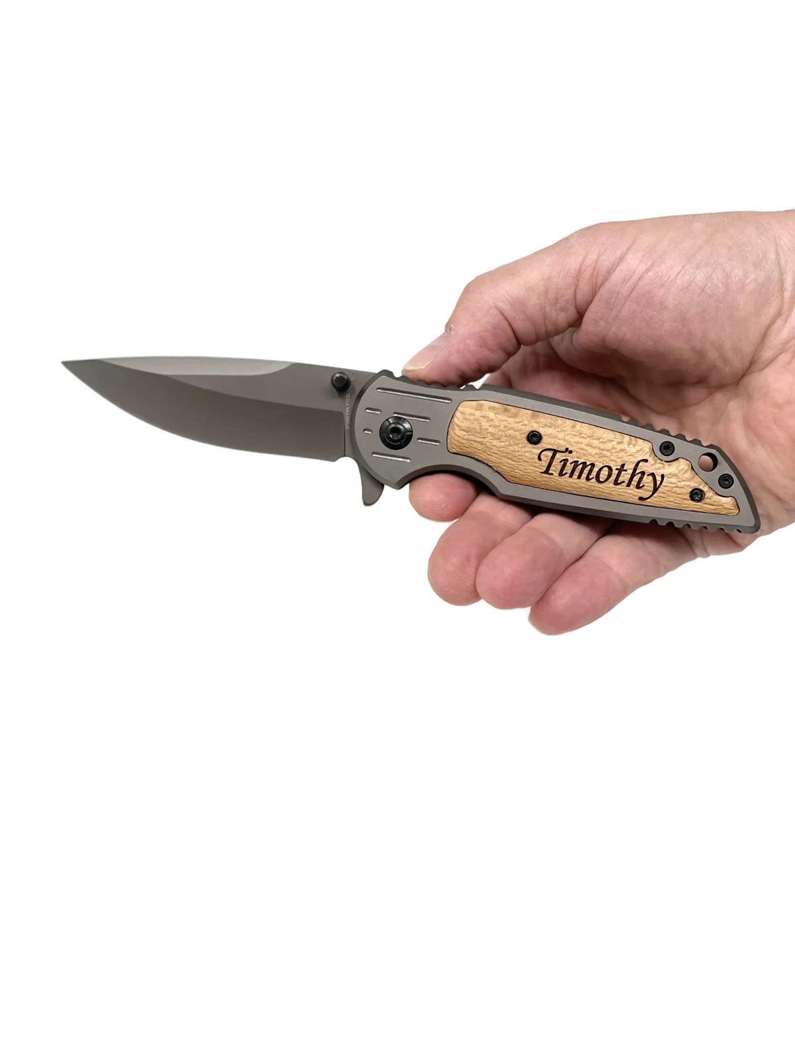 Unique Personalized Sleek Slicer Customized Knife Gifts for Men by Groovy Guy