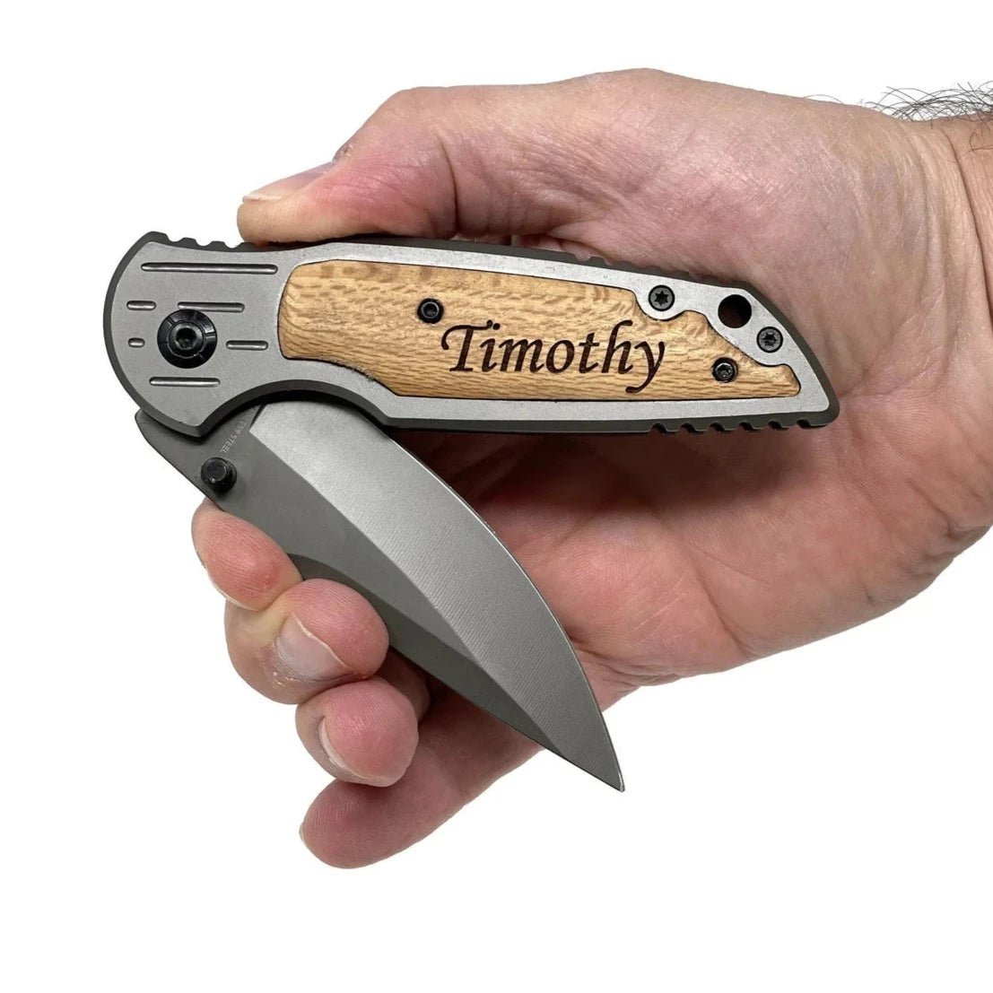 Unique Personalized Sleek Slicer Customized Knife Gifts for Men by Groovy Guy
