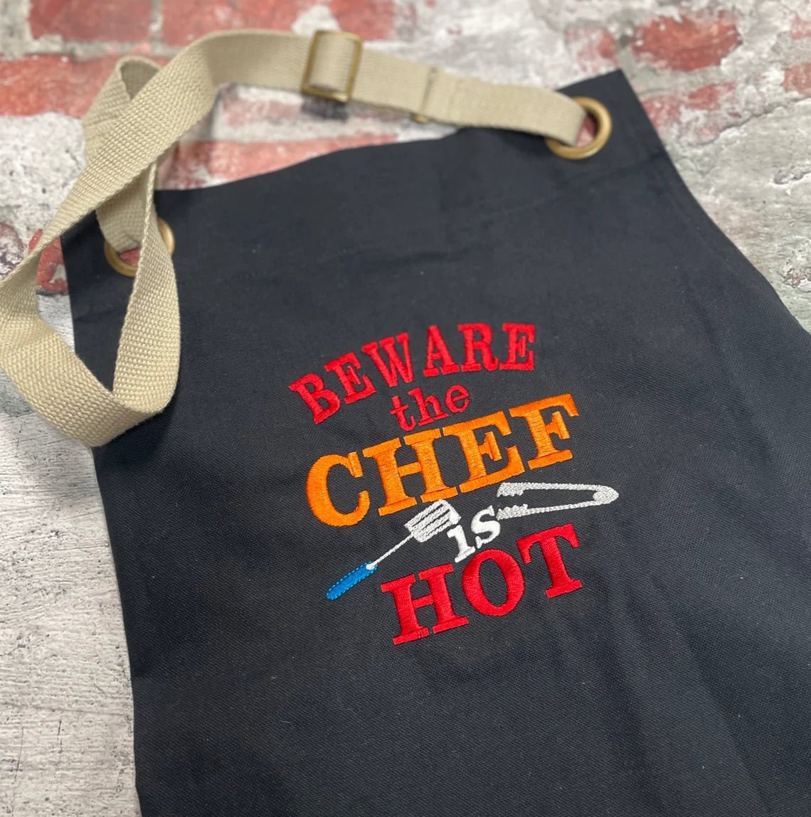 Unique Personalized Grillmaster's Apron Customized Wearables Gifts for Men by Groovy Guy