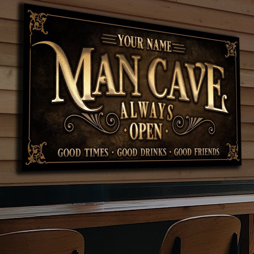 23+ Man Cave Signs That Will Make Your Friends Jealous - Groovy Guy Gifts